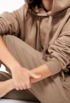 Oversized Crew Neck Sweatshirt in Grey Marl